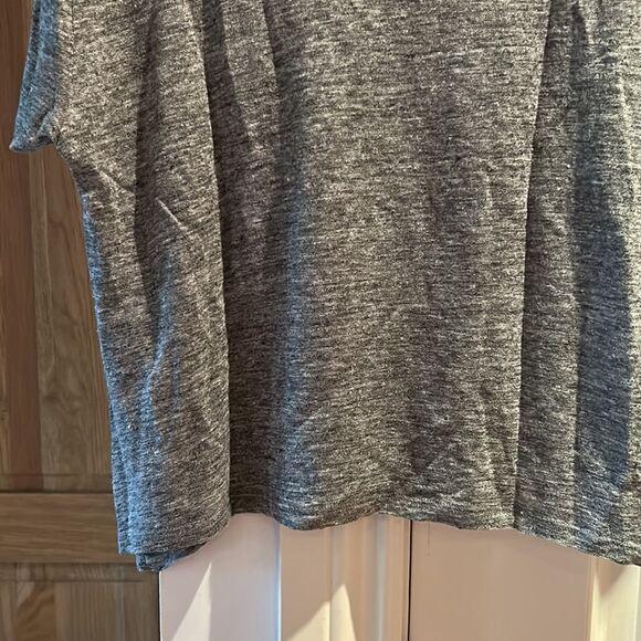 🎀Sandro metallic silver linen t shirt size 2 small euc - Picture 10 of 10